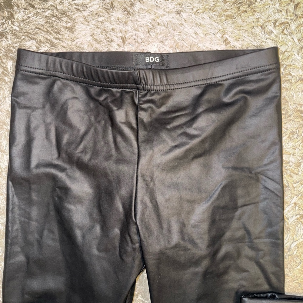 BDG Black Leather Leggings! - Picture 4 of 4